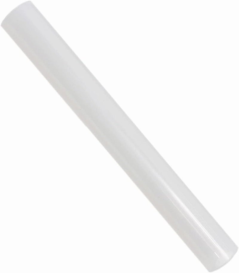 UPCEED Singing Bowl Mallet Clear Acrylic Silicone Rubber Striker Mallet for Playing Quartz Crystal Singing Bowl with Bundle Pocket(White) - Image 1